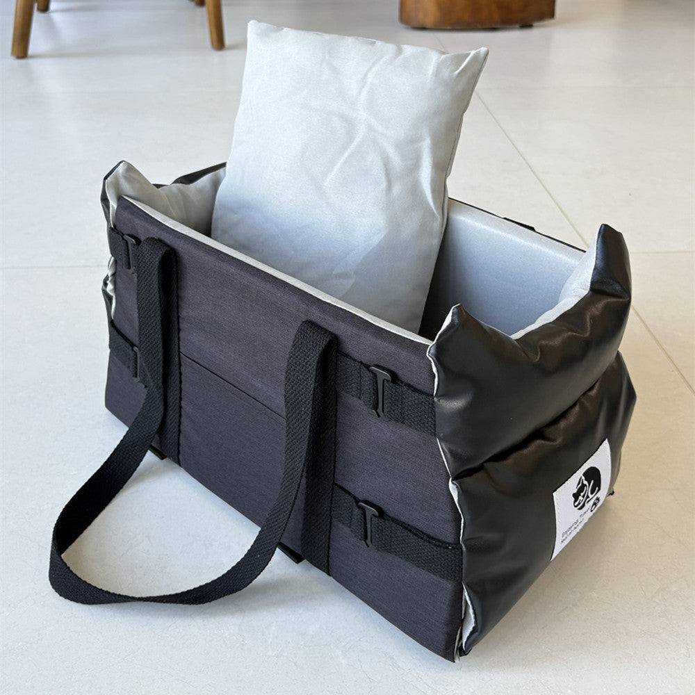 The Ultimate Leather Pet Bed Carrier and Car Seat Mat